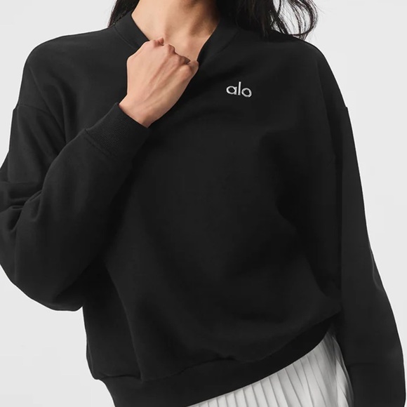 Alo Accolade Crewneck Pullover Sweatshirt - Picture 1 of 4